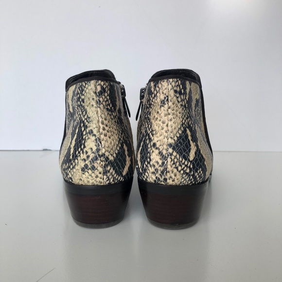 Sam Edelman Snake Skin Heeled Booties 7.5 - Picture 6 of 8